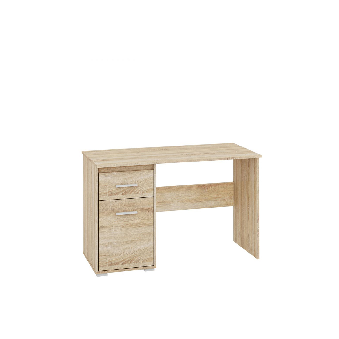 biurko 120 z szufladą szafką Avo 10 do nauki młodzieży ucznia pracy sonoma biały antracyt do pokoju biura gabinetu