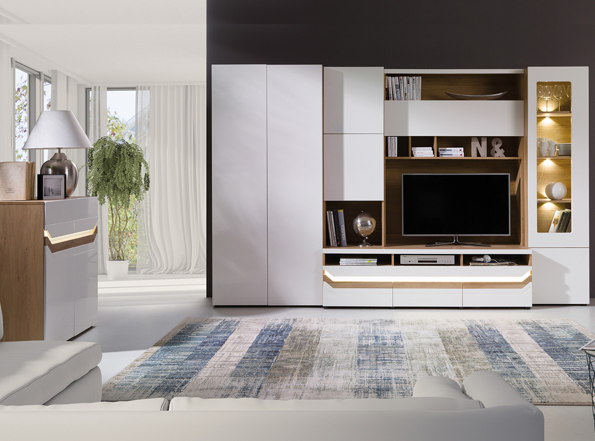 Zestaw Madryt P z komodą MA8