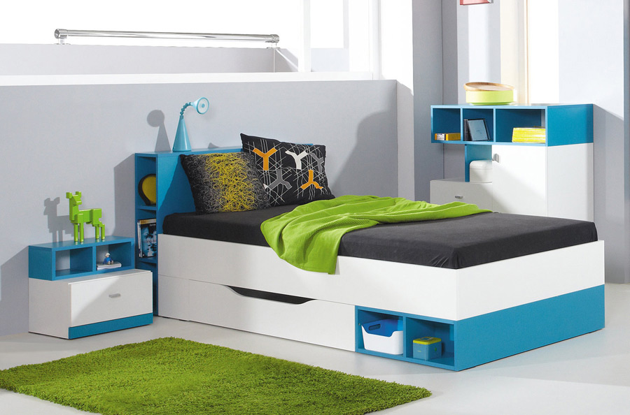 zestaw Mobi B2 łóżko komoda do pokoju młodzieżowego dzieci