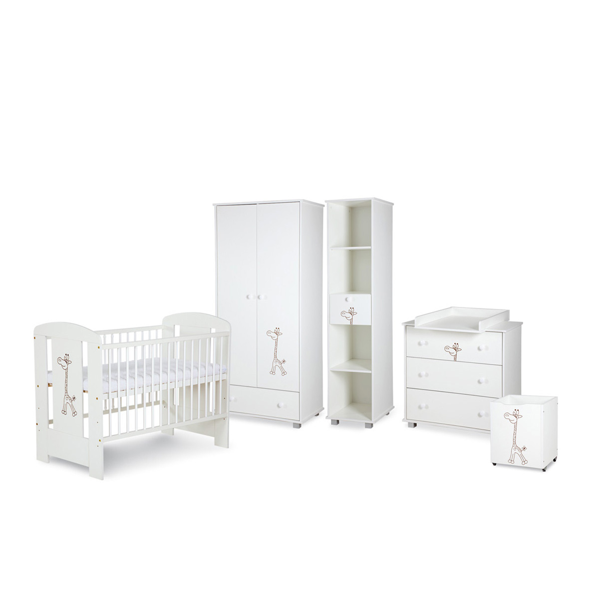 Zestaw Safari Żyrafka Biały