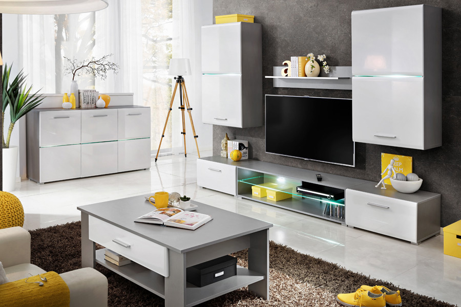 Meblościanka Blade 02 z komodą i ławą