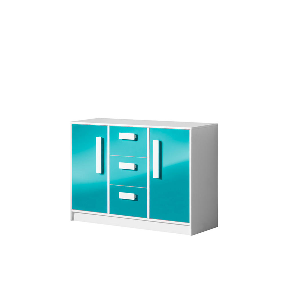 komoda 120 z szufladami Guliver 06 szafka duża w połusku do pokoju