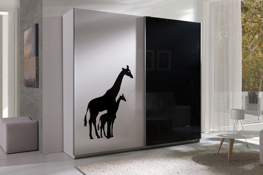 Szafa przesuwna Twister 04 z grafiką