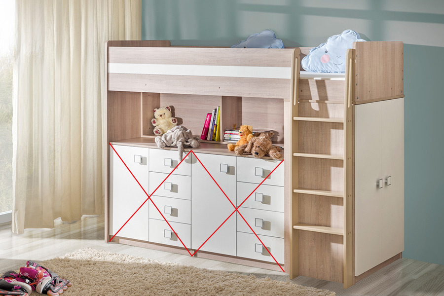 Łóżko piętrowe Uno santana