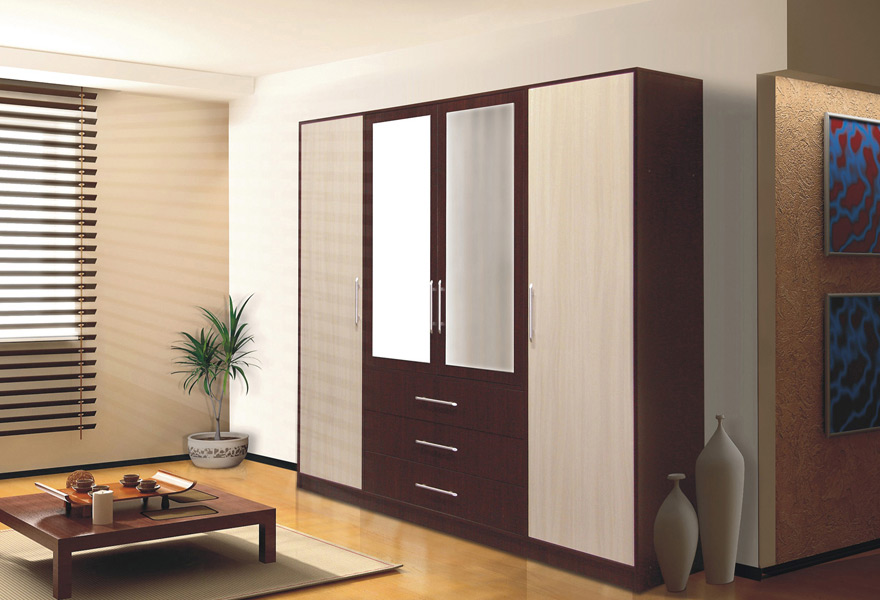 Szafa Retro D-4 dąb mleczny + dąb wenge