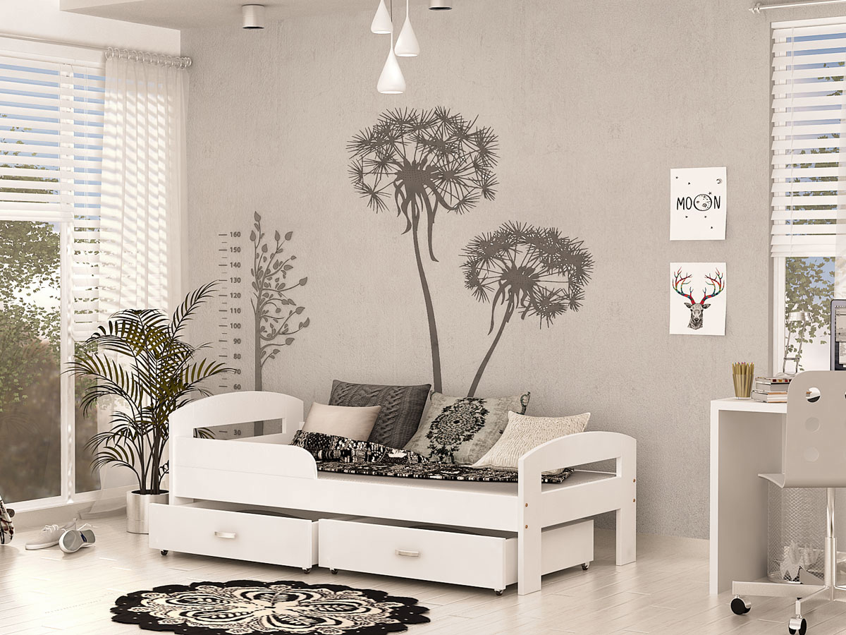 Łóżko pojedyncze Grześ Drewno