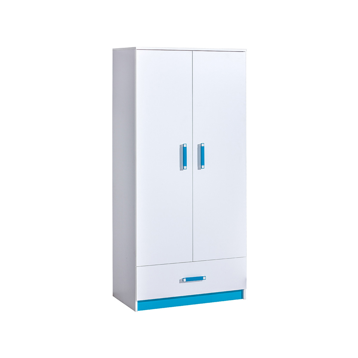 Szafa 90 z szufladą dwudrzwiowa Trafiko 01 dzieci młodzieży biała