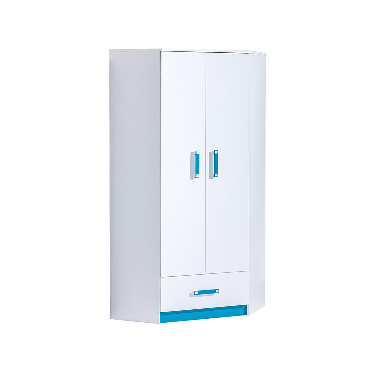 Szafa 87 narożna Trafiko 02 rogowa półki szuflada dzieci młodzieżowa