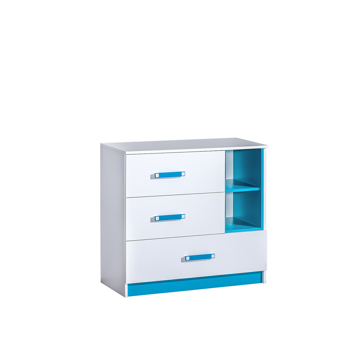 Komoda 90 z szufladami Trafiko 08 szafka młodzieżowa dziecięca biała