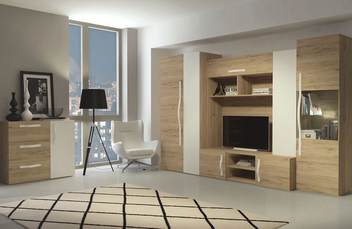 Meblościanka Melbourne z komodą