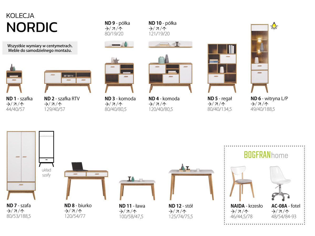 Krzesło Nordic NAIDA