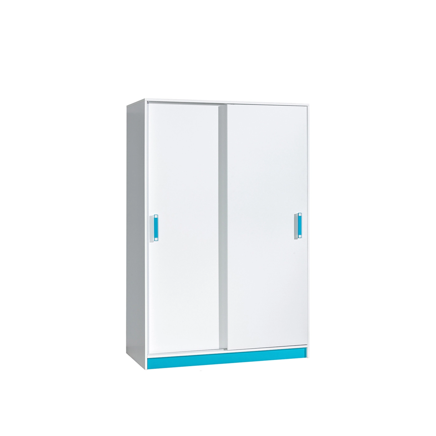 szafa 120 przesuwna mała Trafiko 14 dla młodzieży dzieci biała do pokoju