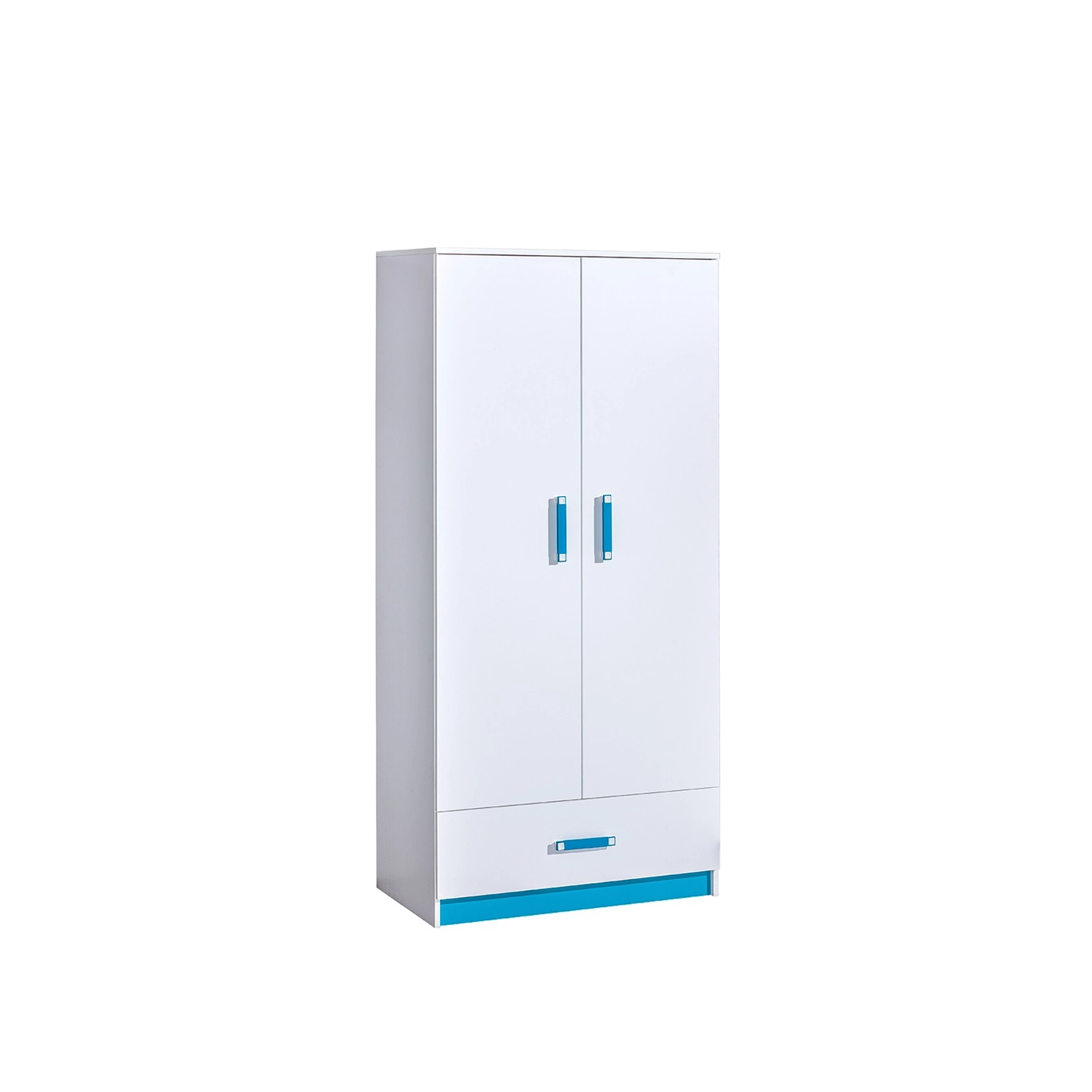 szafa 90 z szufladą dwudrzwiowa Trafiko 01 młodzieżowa dziecięca biała