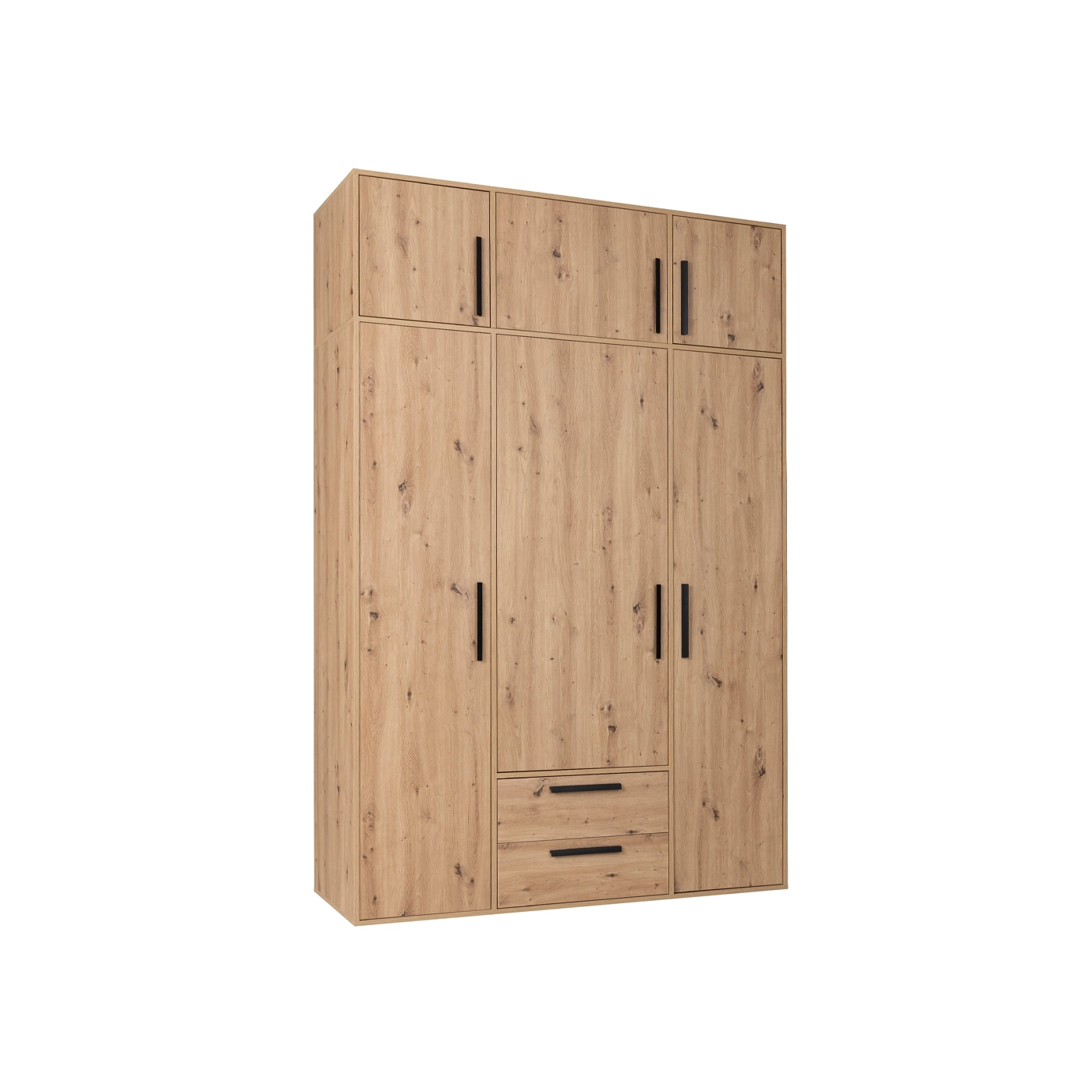 szafa 150 wysoka duża z nadstawką ARTI 01NB półki szuflady drążki