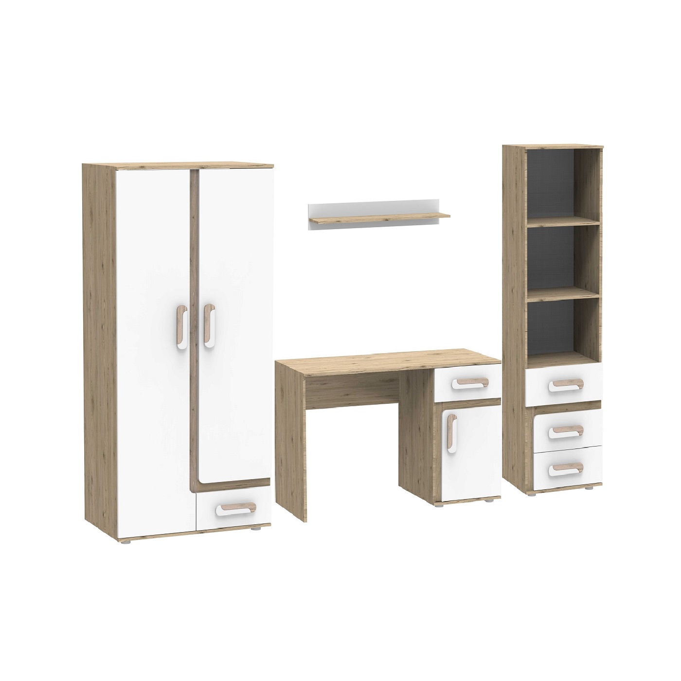 zestaw dla dzieci ucznia Apetito W5 meblościanka młodzieżowa