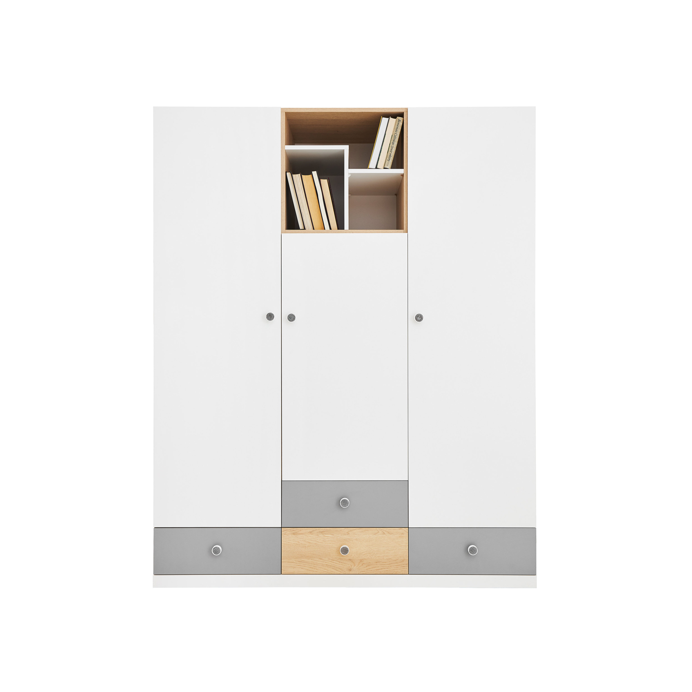 szafa 150 z szufladami półkami Pixel 01 garderoba młodzieżowa dzieci