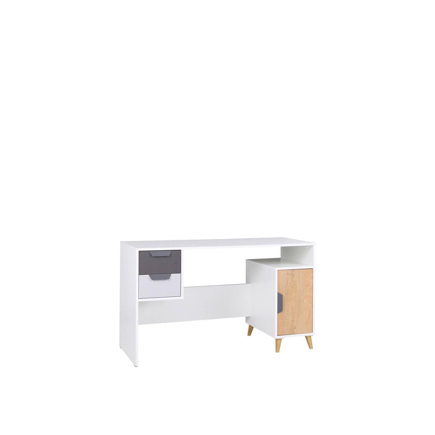 biurko 130 z szufladami szafką Joker 13 szerokie duże do nauki pracy