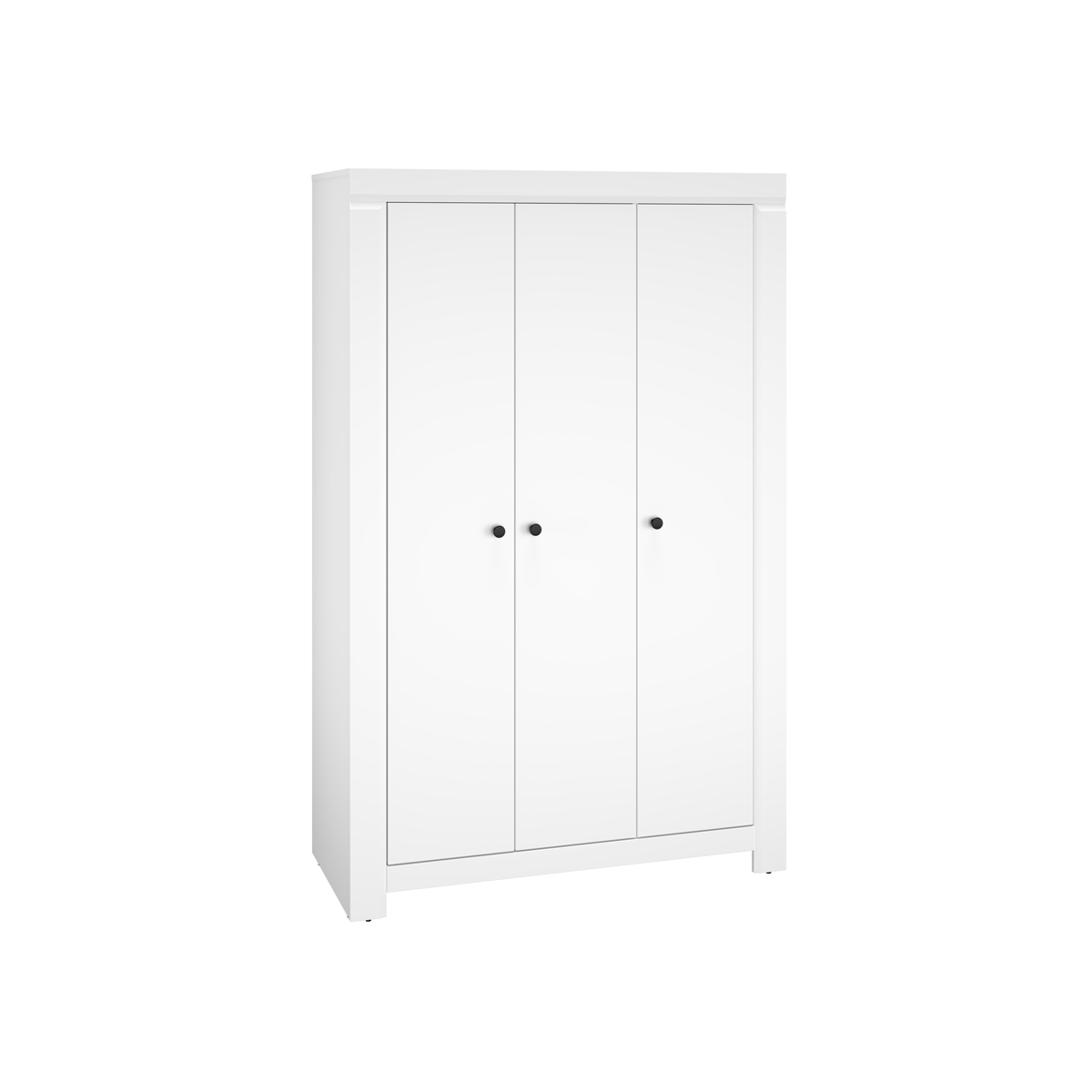 szafa 127 z półkami Lahti 03 ubraniowa biała do pokoju sypialni korytarza