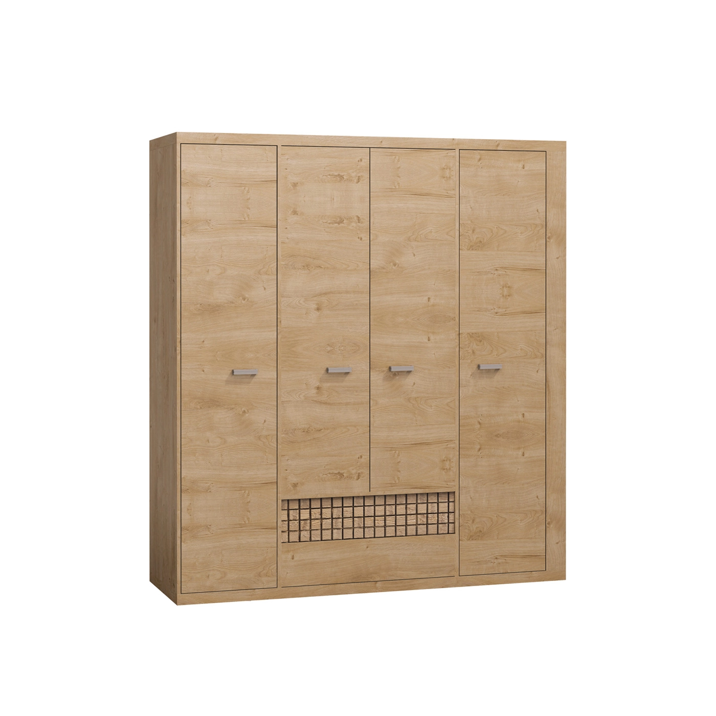 szafa 195 ,5 z szufladami Natural 03 duża ubraniowa do pokoju sypialni