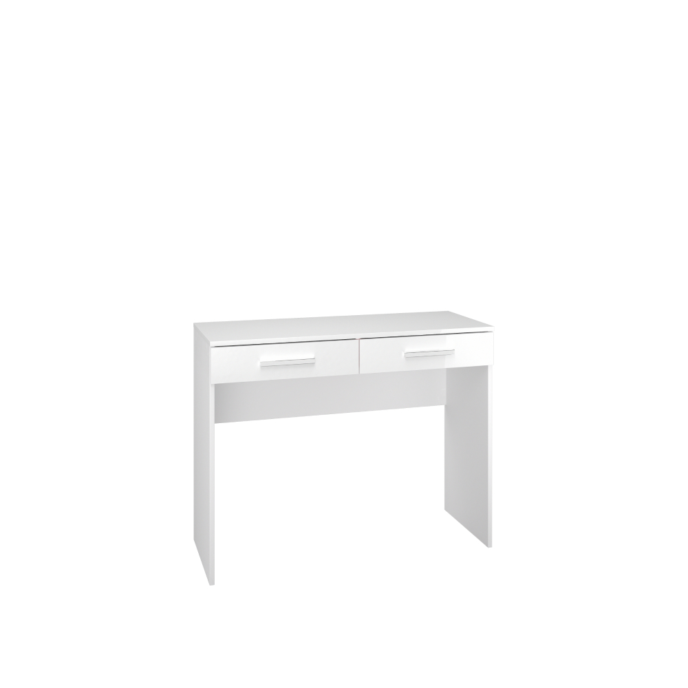 toaletka 100 z szufladami Secco 04 małe biurko konsola biała