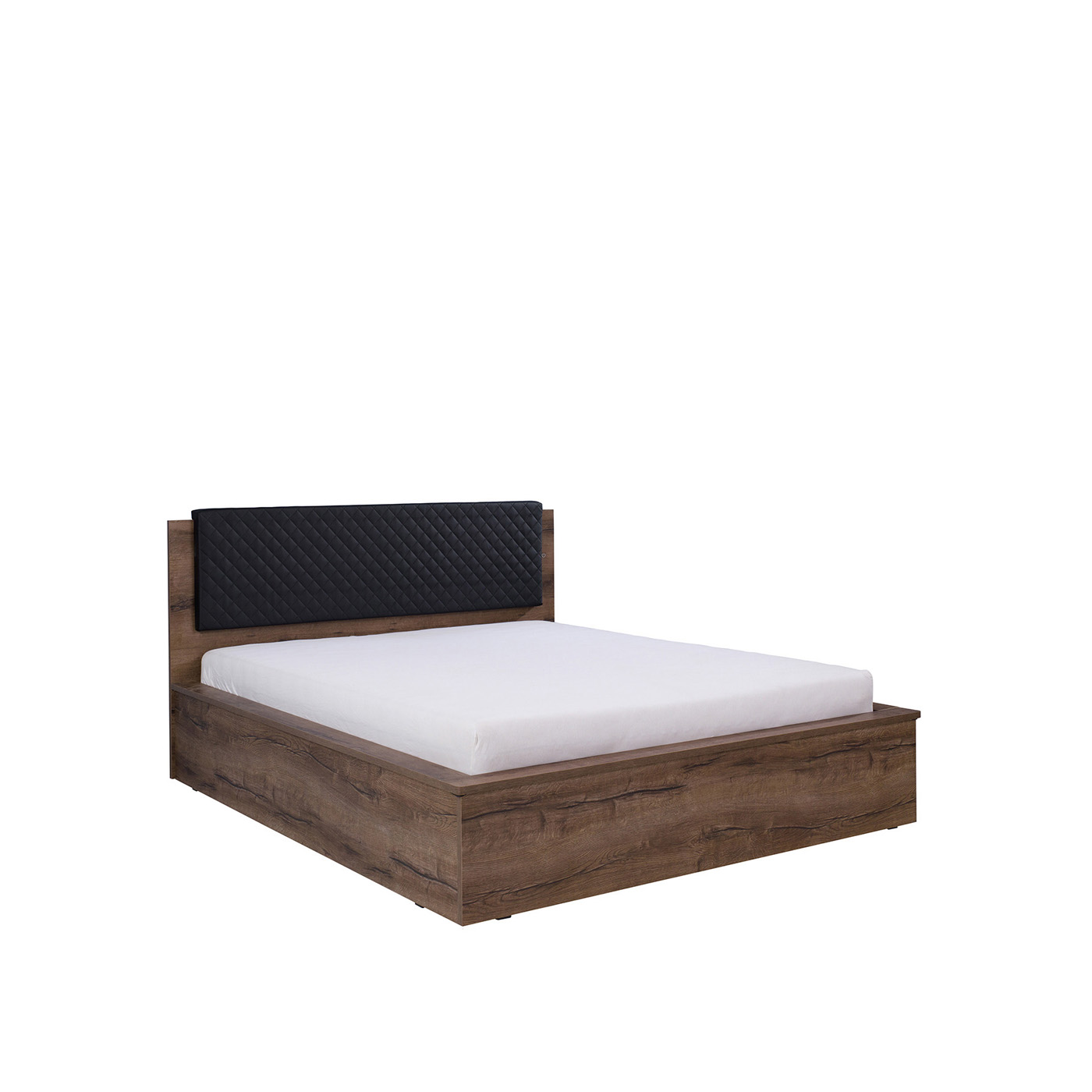 łóżko 160x200 Denver 06 z pojemnikiem zagłówkiem tapicerowanym 160