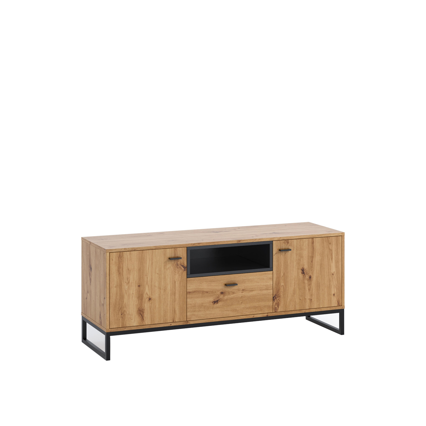 szafka 135 rtv loft Olier 07 stolik lelewizyjny na nóżkach do pokoju salonu