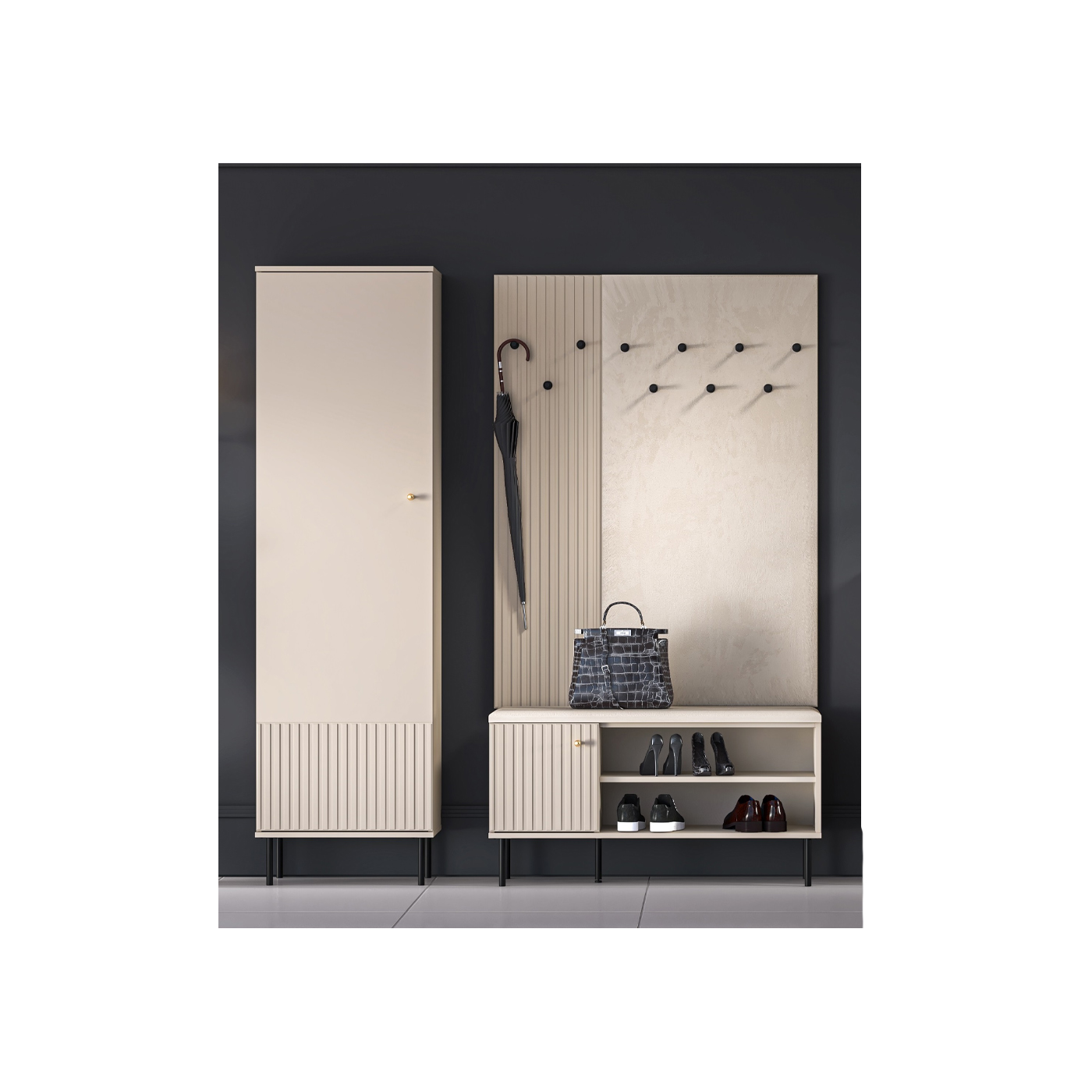 zestaw garderoba frez Sophie K nowoczesny komplet do przedpokoju