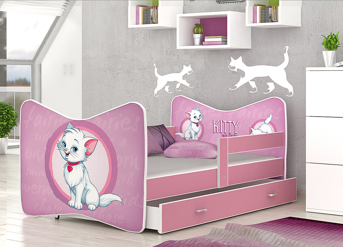 Łóżko pojedyncze z szufladą Tomi