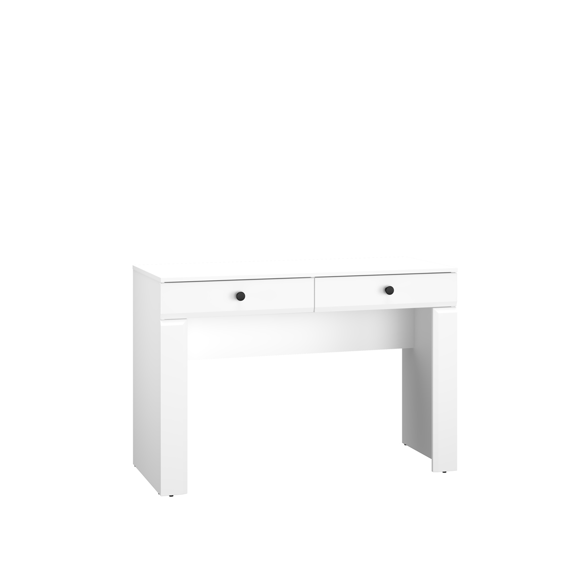 biurko 117 proste z szufladami Lahti 12 toaletka konsola biała