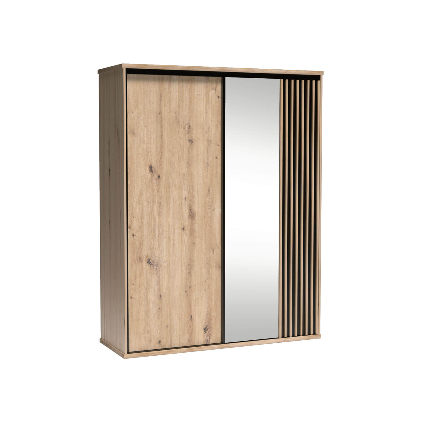 szafa 179 z lamelami lustrem Cali 14 duża loft przesuwna dwudrzwiowa