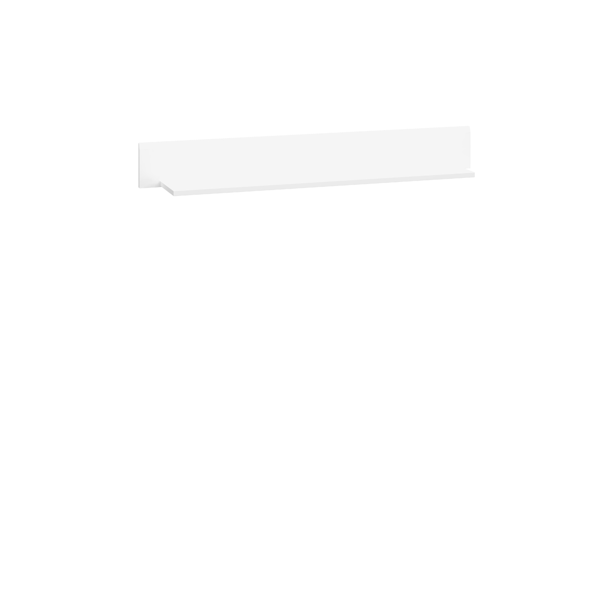 półka 117 wisząca Lahti 18 na ścianę biała do pokoju sypialni