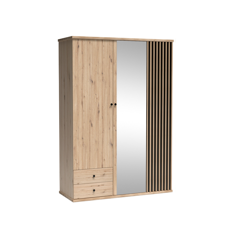 szafa 150 z lamelami lustrem szufladami Cali 23 nowoczesna loft