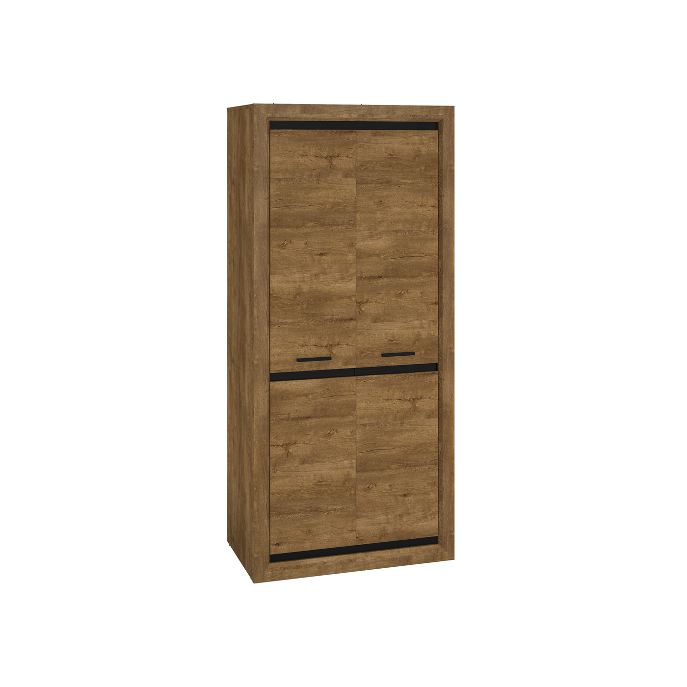 szafa 90 dwudrzwiowa Baltica 2401 z półkami drążkami do pokoju sypialni