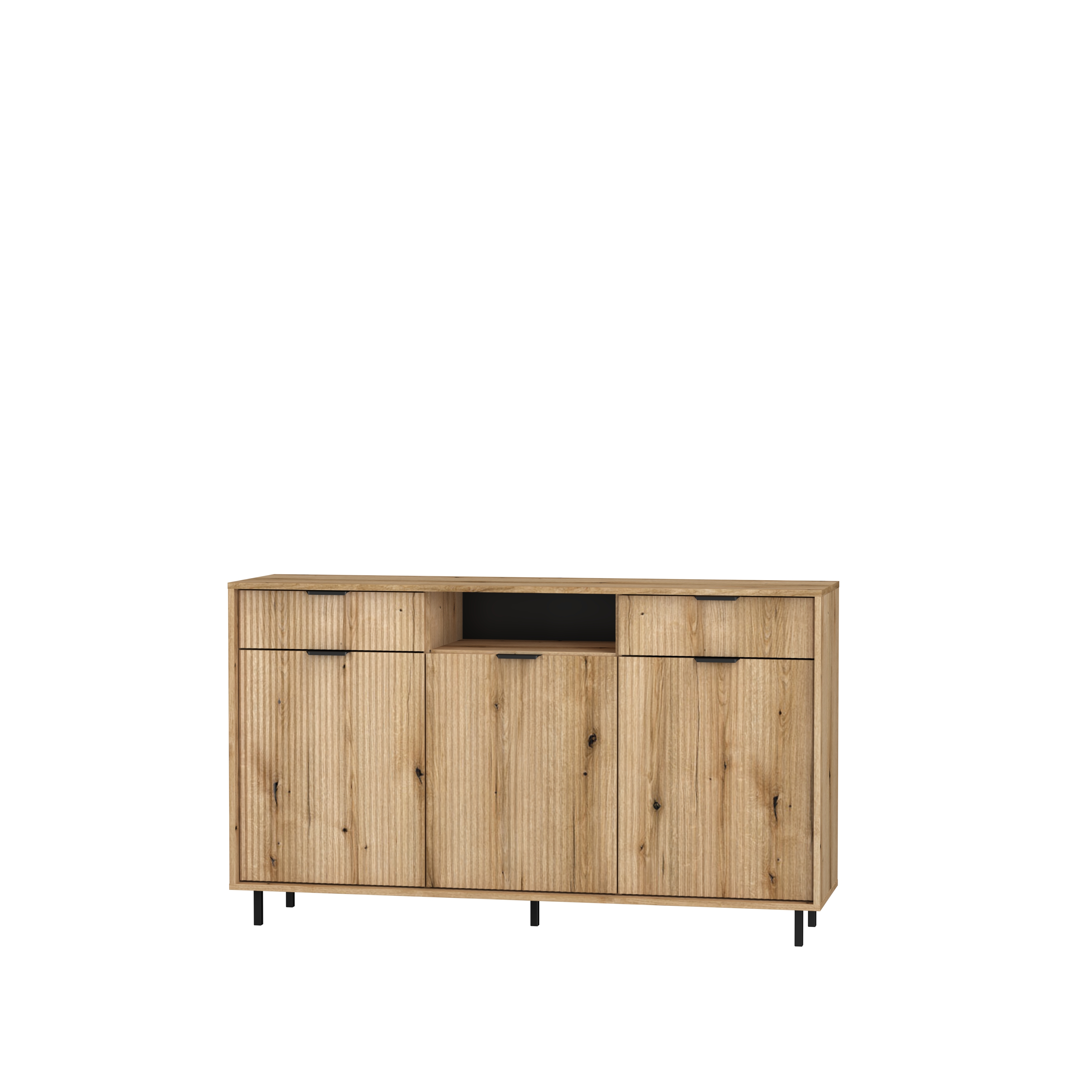 komoda 154 nowoczesna Anne ANK-1D szafka duża szeroka frezowane