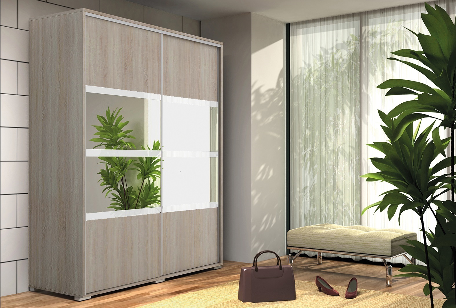 Szafa Przesuwna 100X245 A9 H-245 WYPRZEDAŻ