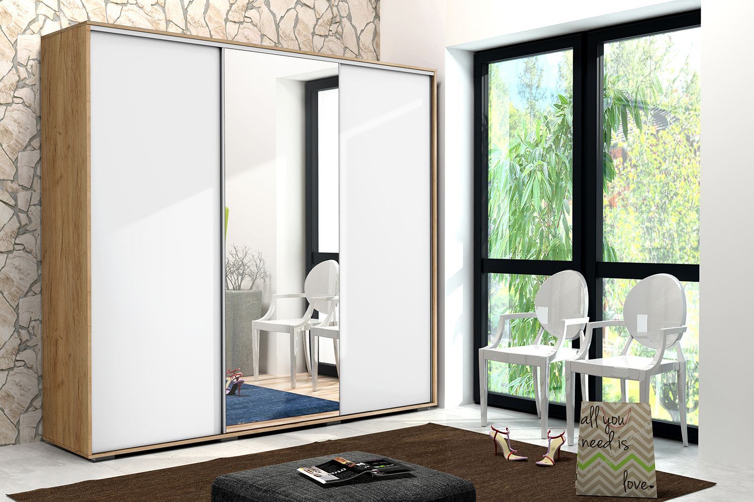 Szafa Przesuwna A25 250x245