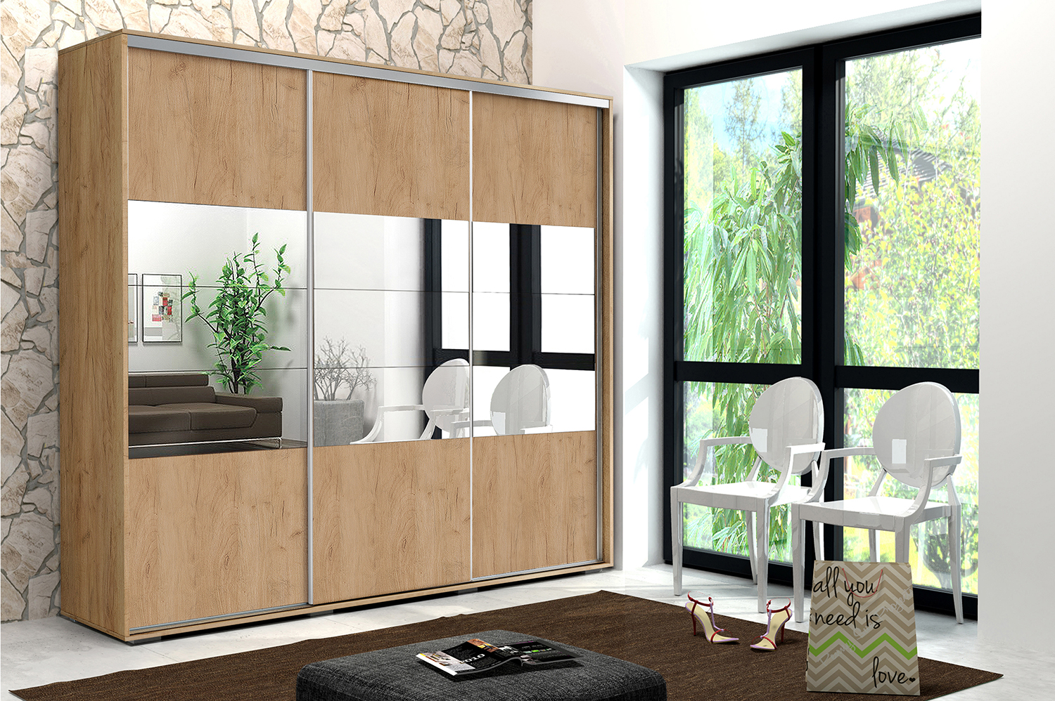 Szafa Przesuwna A26 250x245