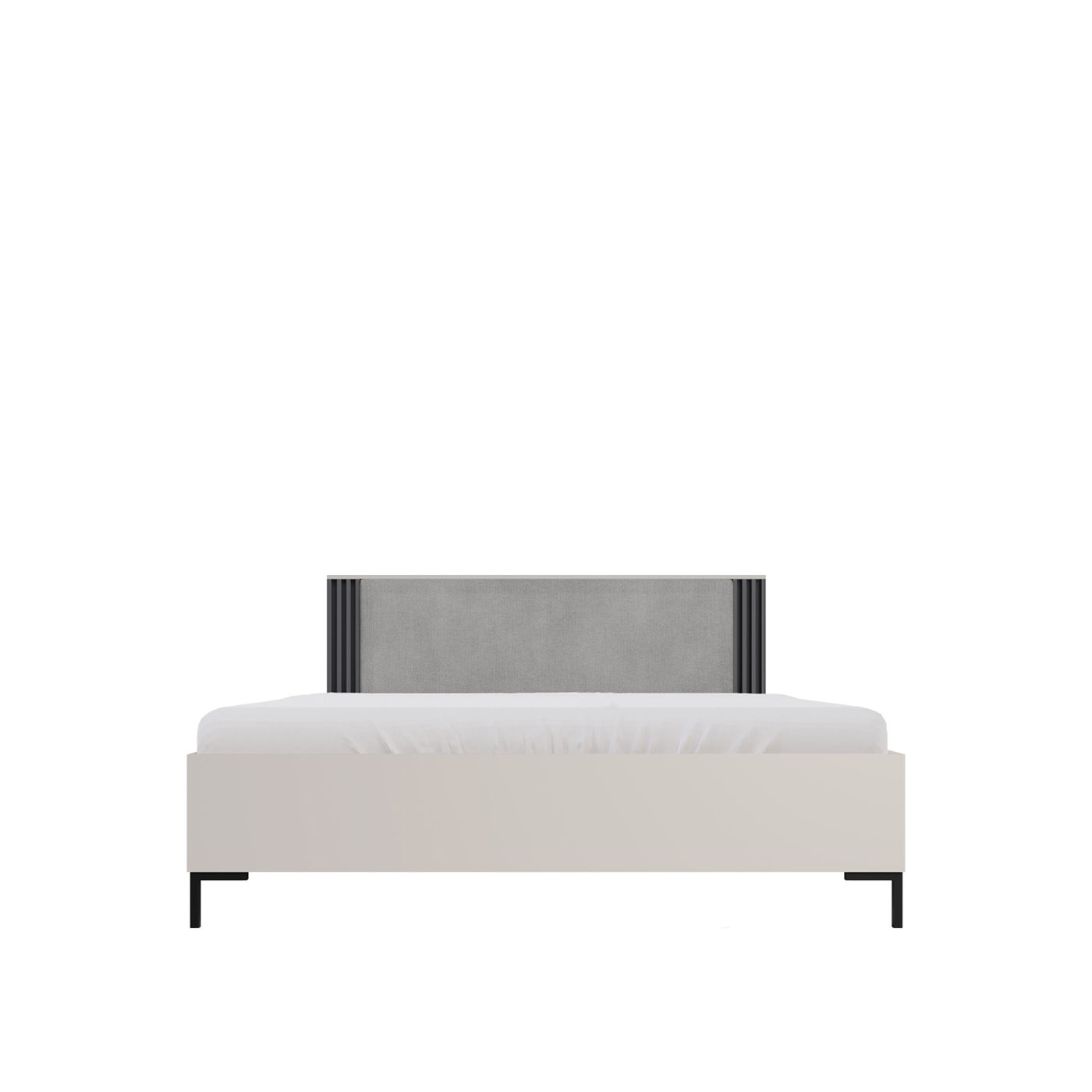 łóżko 160x200 z pojemnikiem Allmo 19 na nogach nowoczesne podnoszone