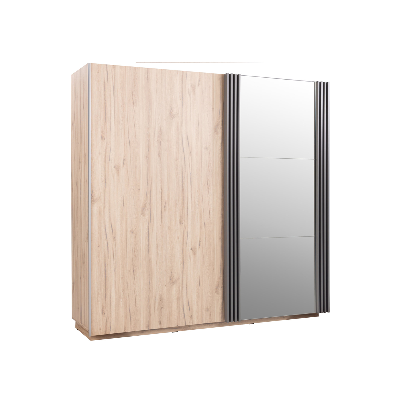 szafa 215 z lamelami lustrem przesuwna Allmo AL15 garderoba