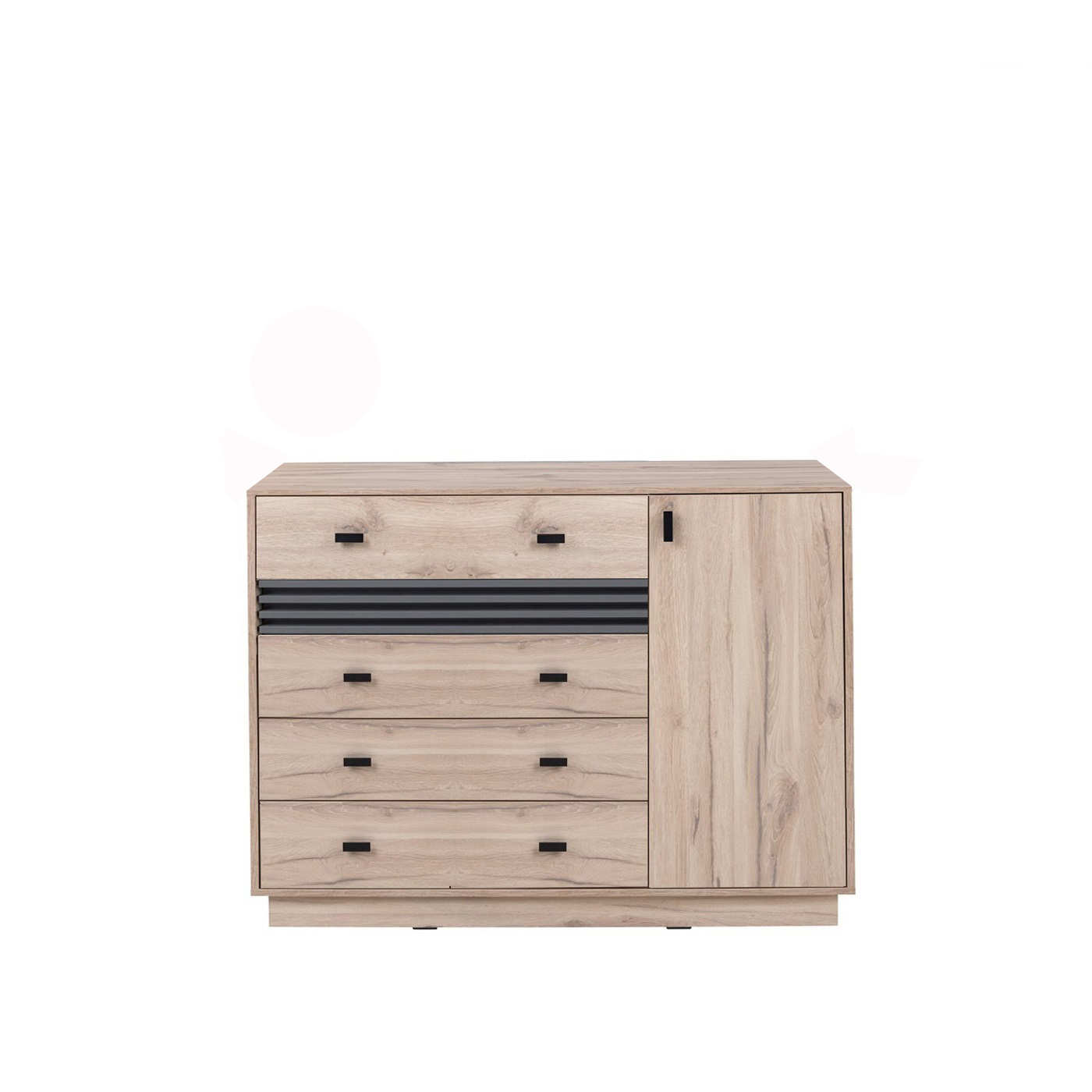 komoda 135 z szufladami lamelami Allmo AL17 szafka duża pojemna