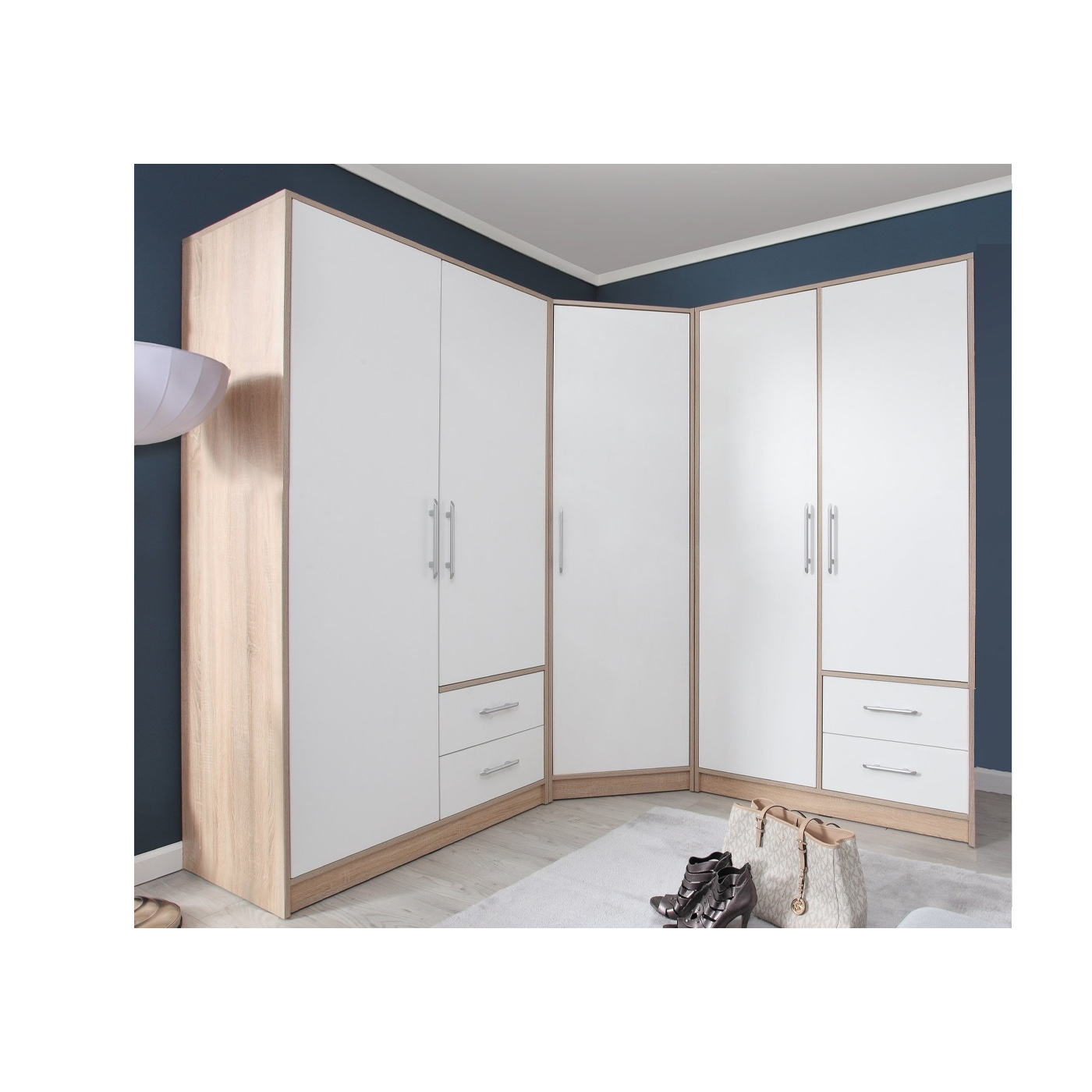 zestaw mebli komplet szaf Smart C rogowa szafa rogowa narożna