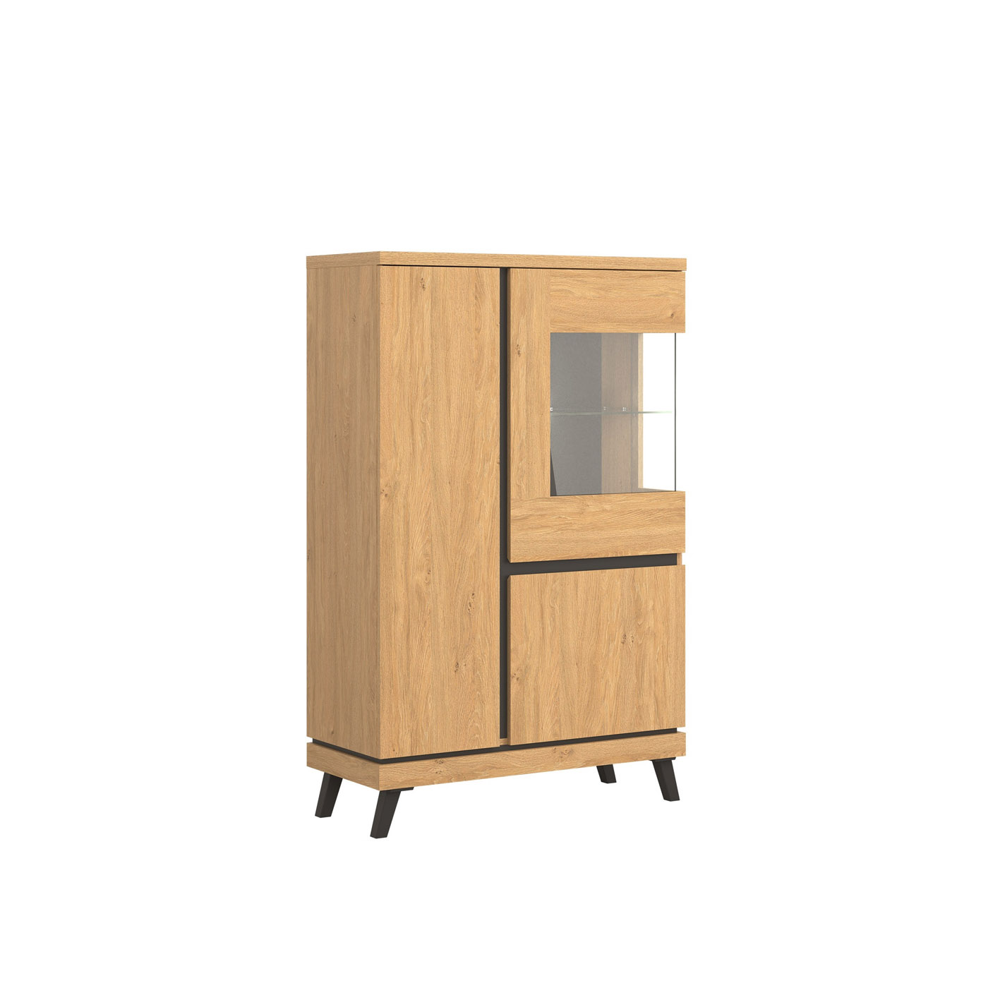 witryna 91 ,5 niska Ate 04 przeszklona z szybą szafka komoda wysoka