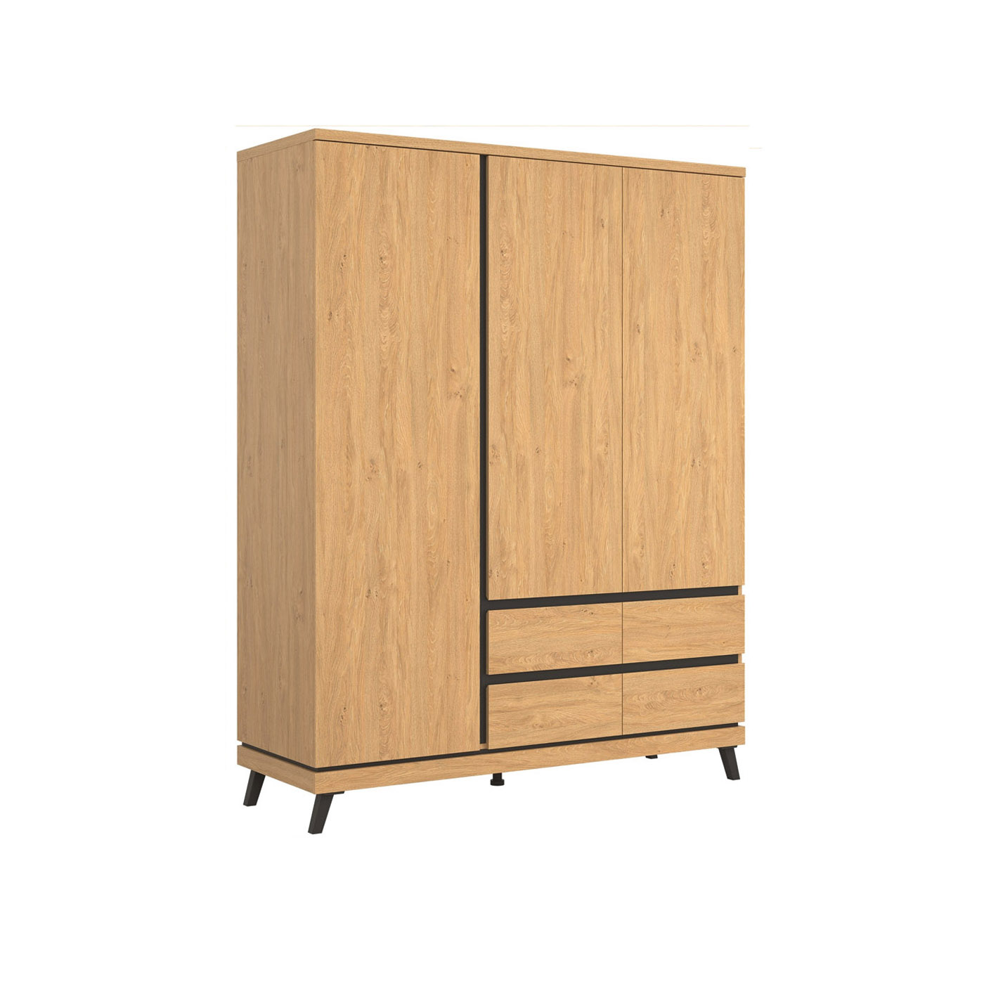 szafa 159 ,5 z szufladami na nóżkach Ate 13 duża szeroka uchylna