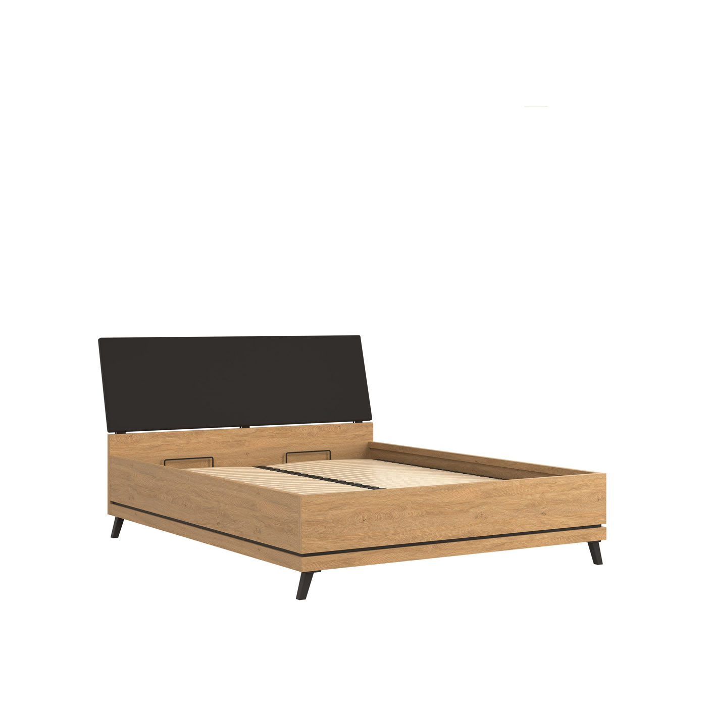 łóżko 180x200 z nogami pojemnikiem Ate 15 - 180 duże podnoszone