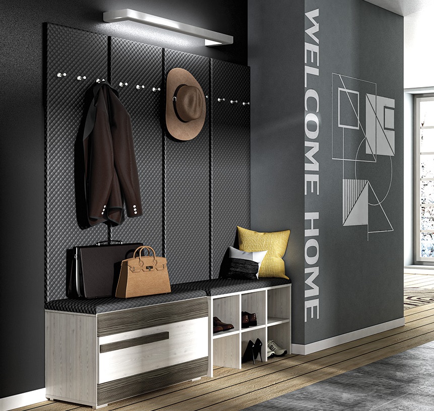 zestaw garderoba Blanco 5 wieszak siedzisko szafka na buty