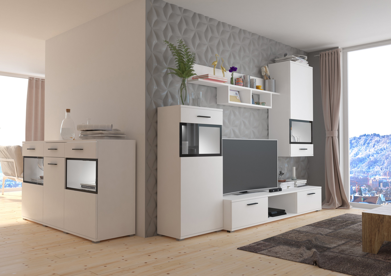 Meblościanka Blues z komodą