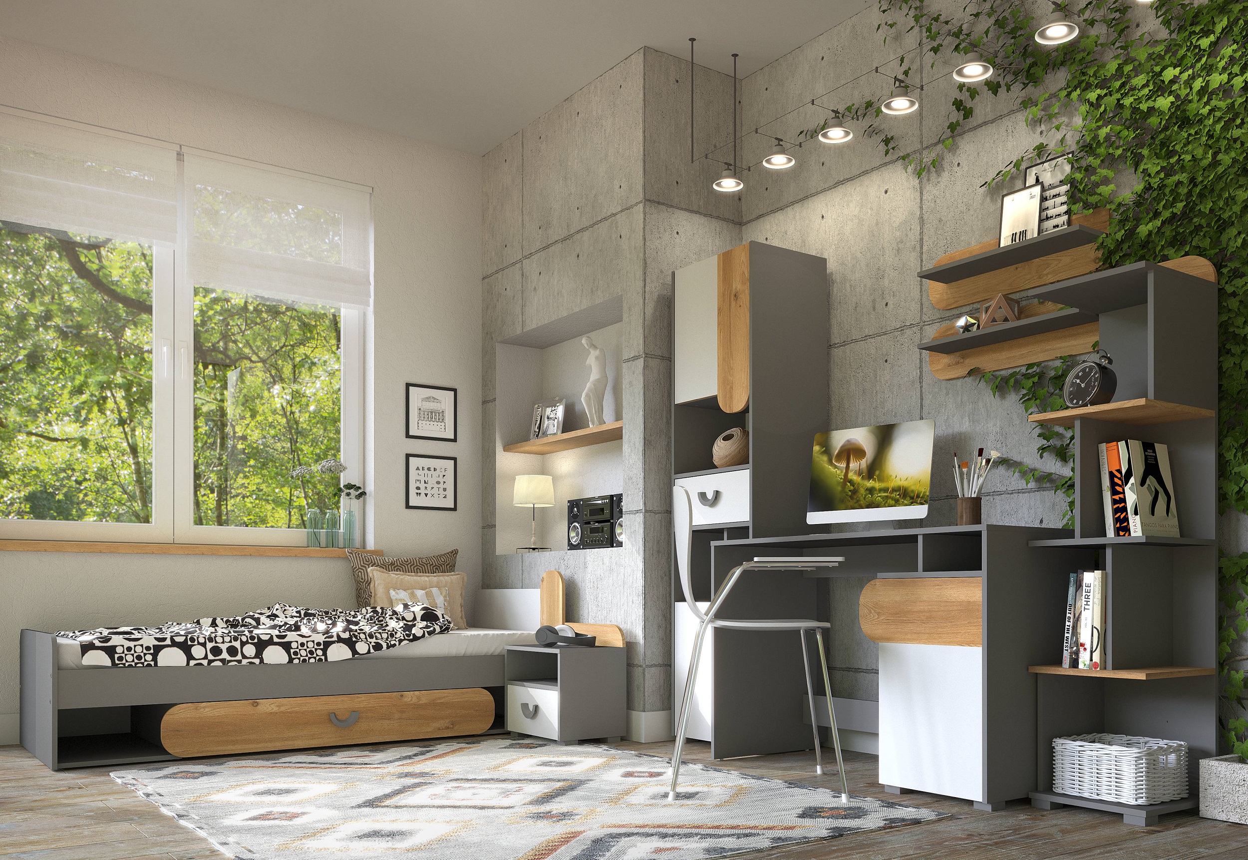 Zestaw mebli młodzieżowych Carini 1