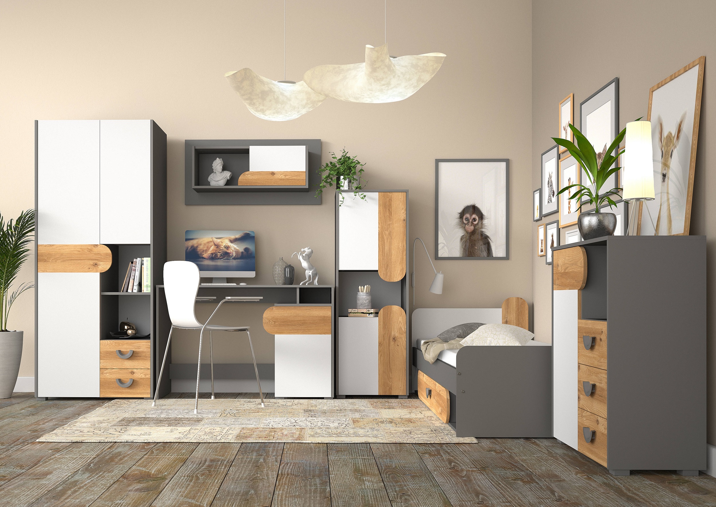 Zestaw mebli młodzieżowych Carini 2