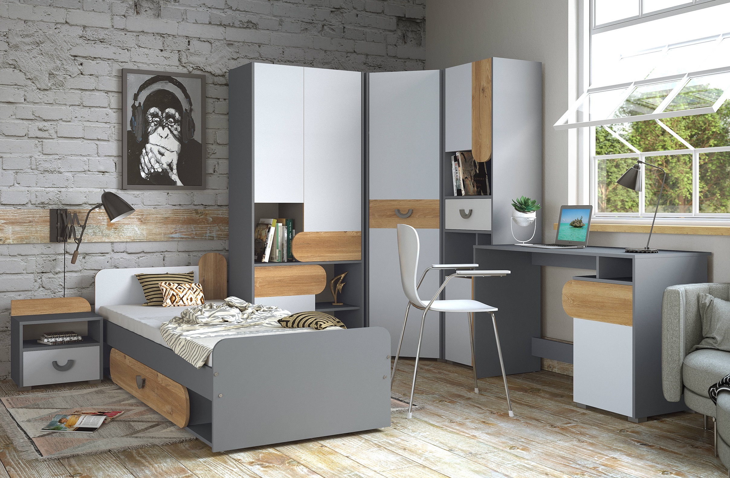 Zestaw mebli młodzieżowych Carini 3