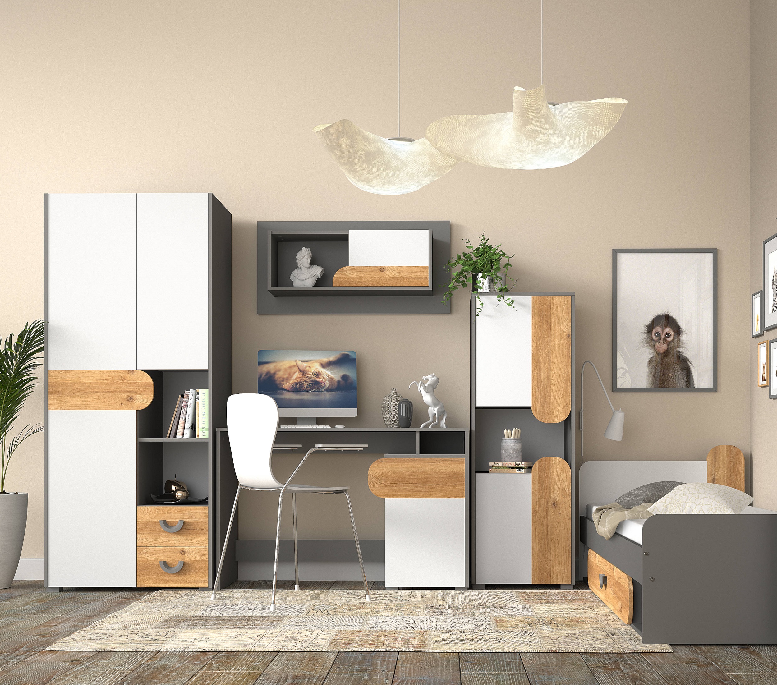 Zestaw mebli młodzieżowych Carini 6